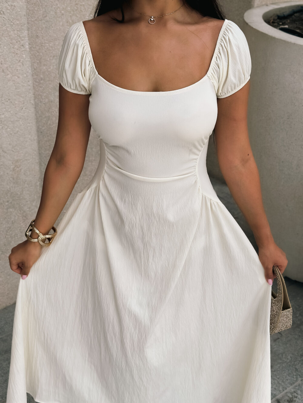 MIDNIGHT CHARM OFF-SHOULDER DRESS - Image 8
