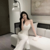 Halter V-neck Slim Dress Long Elegant Evening Party Dresses - Image 2