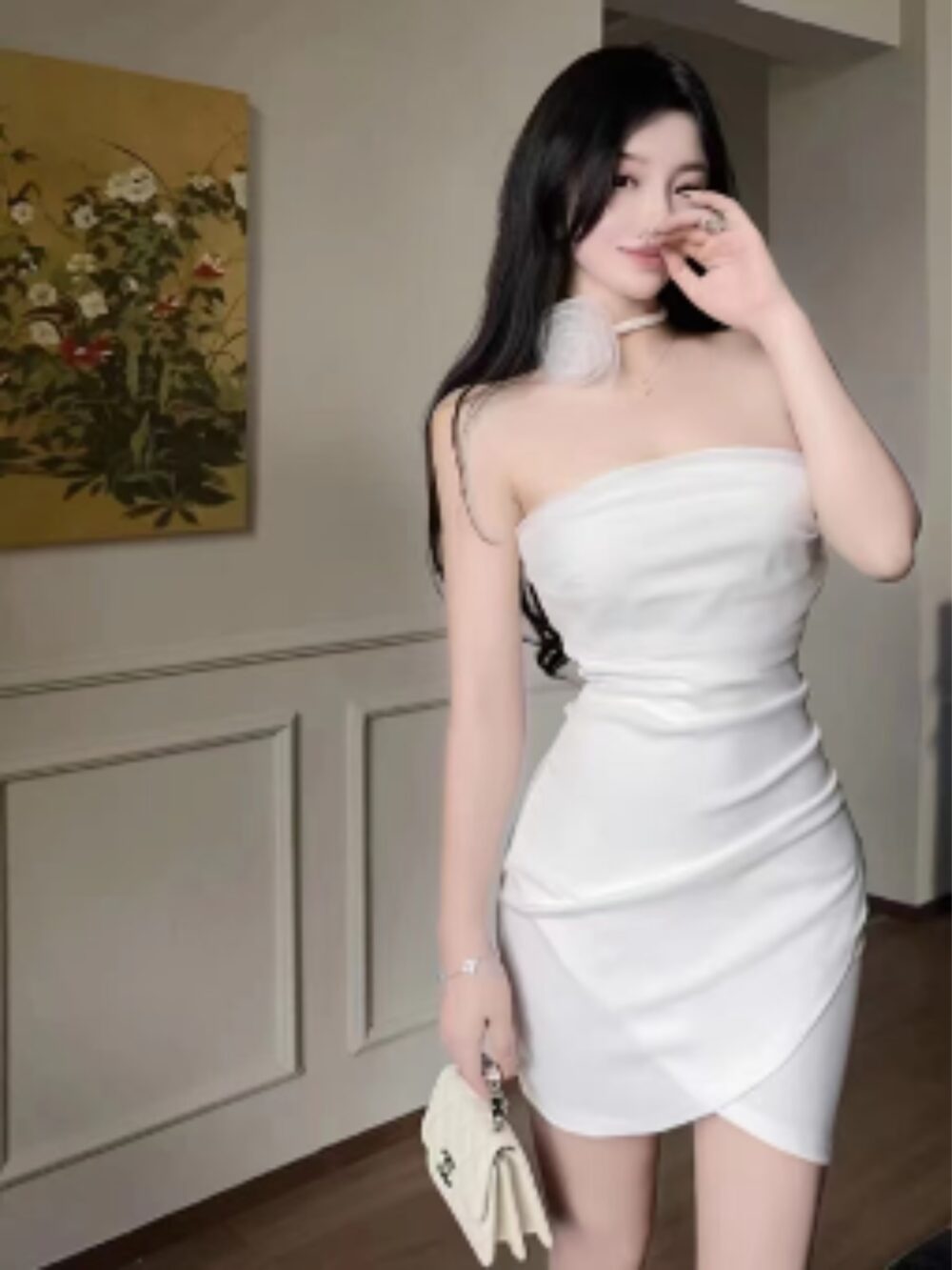 ALLURE STRAPLESS MINI DRESS - Image 2