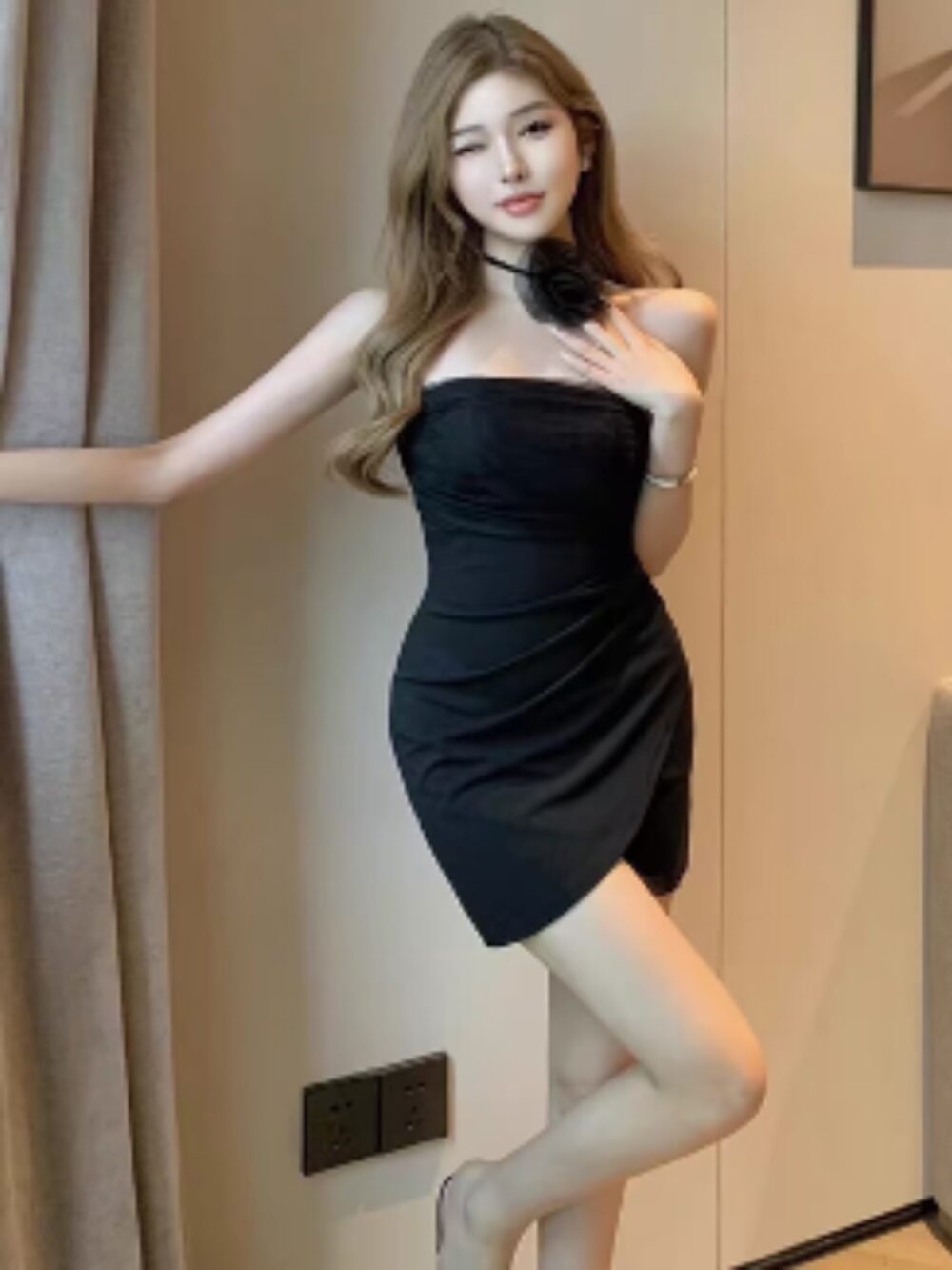 ALLURE STRAPLESS MINI DRESS - Image 4