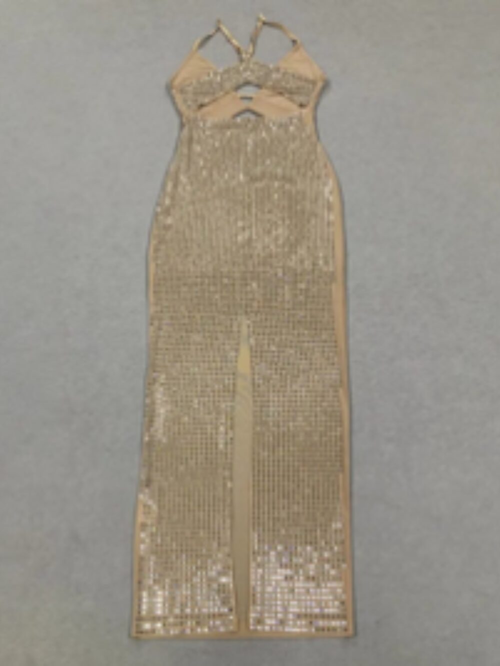 GOLDEN GLITZ MIRROR MESH GOWN - Image 2