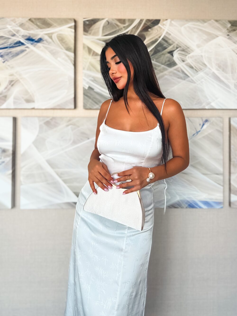 LUXE MINIMALIST SATIN SLIP DRESS - Image 5