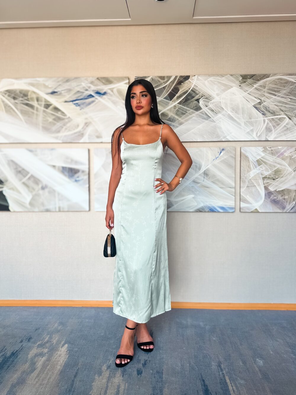 LUXE MINIMALIST SATIN SLIP DRESS - Image 6