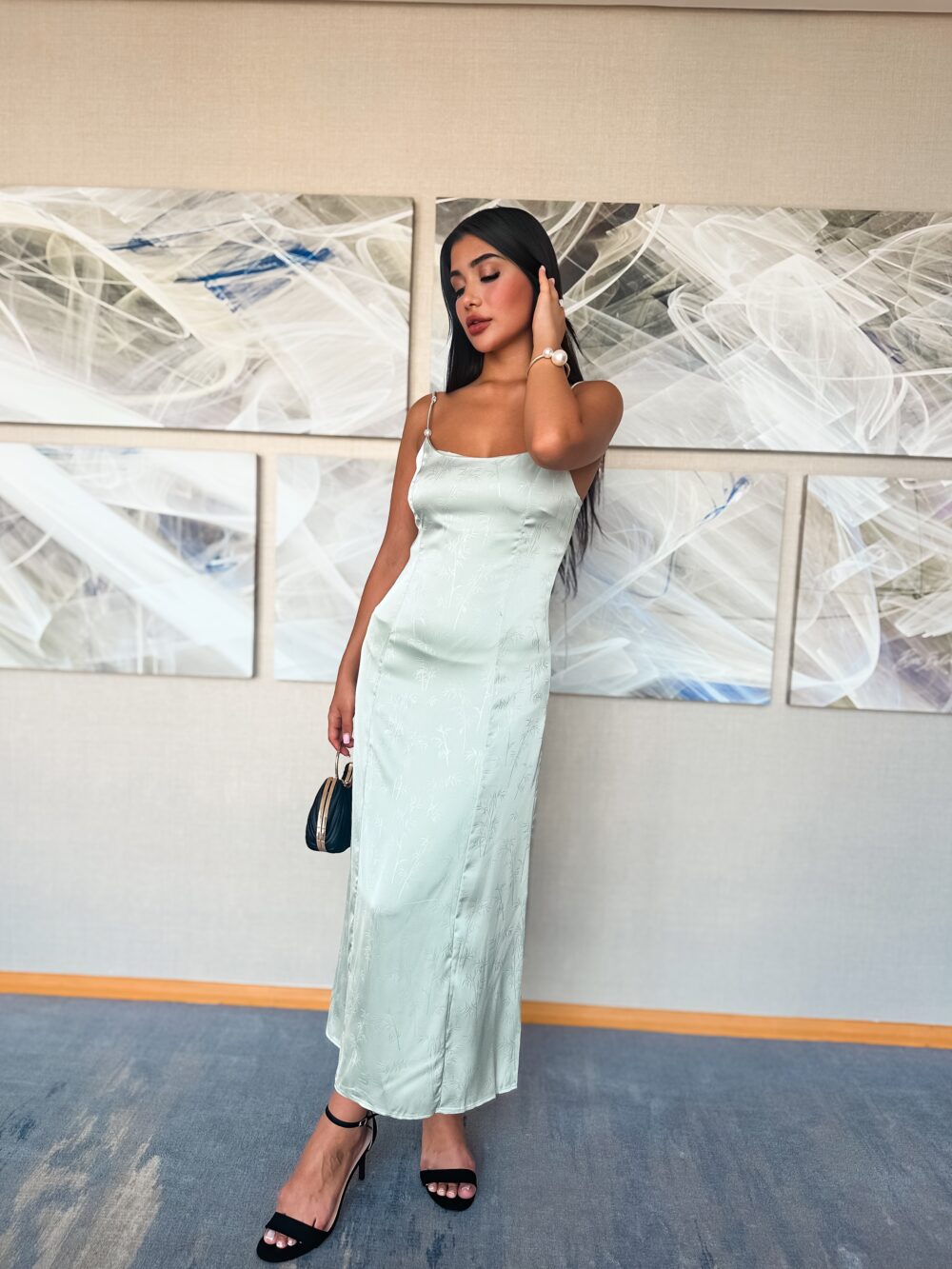 LUXE MINIMALIST SATIN SLIP DRESS - Image 9