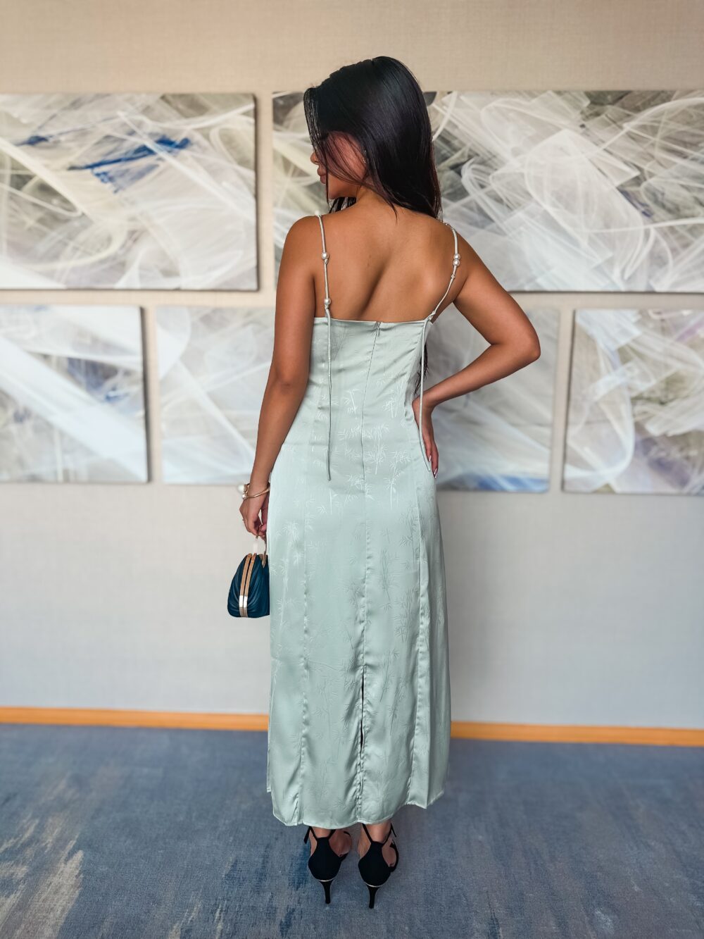 LUXE MINIMALIST SATIN SLIP DRESS - Image 11