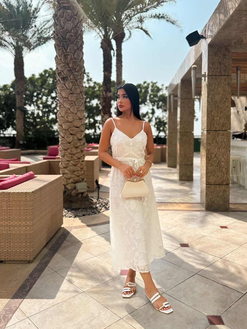 WHISPER LACE SHEER MIDI DRESS - Image 9