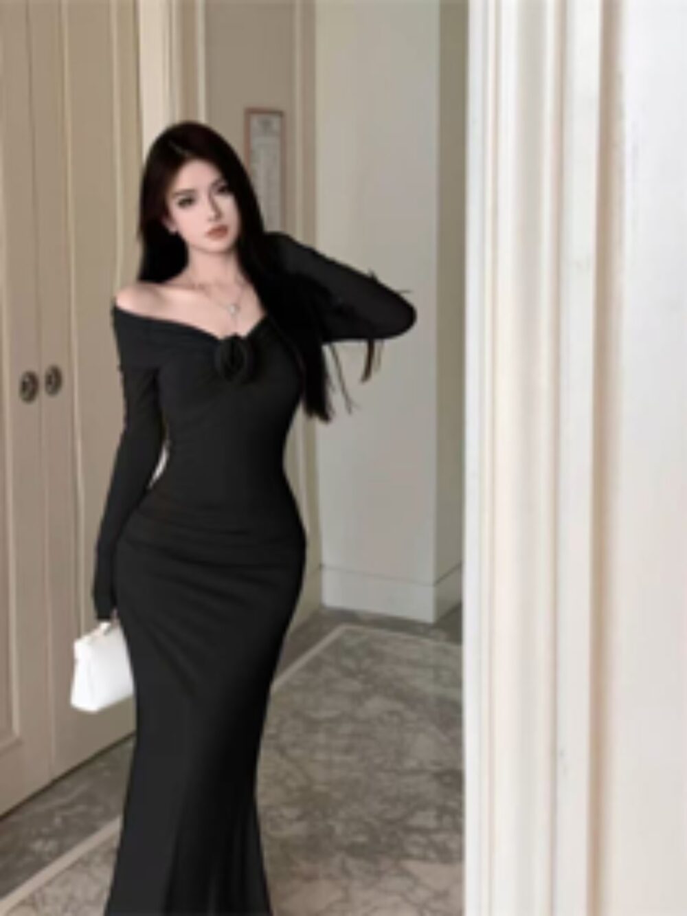 MOONLIT PETAL OFF-SHOULDER GOWN - Image 2