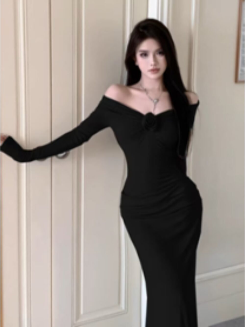 MOONLIT PETAL OFF-SHOULDER GOWN - Image 3