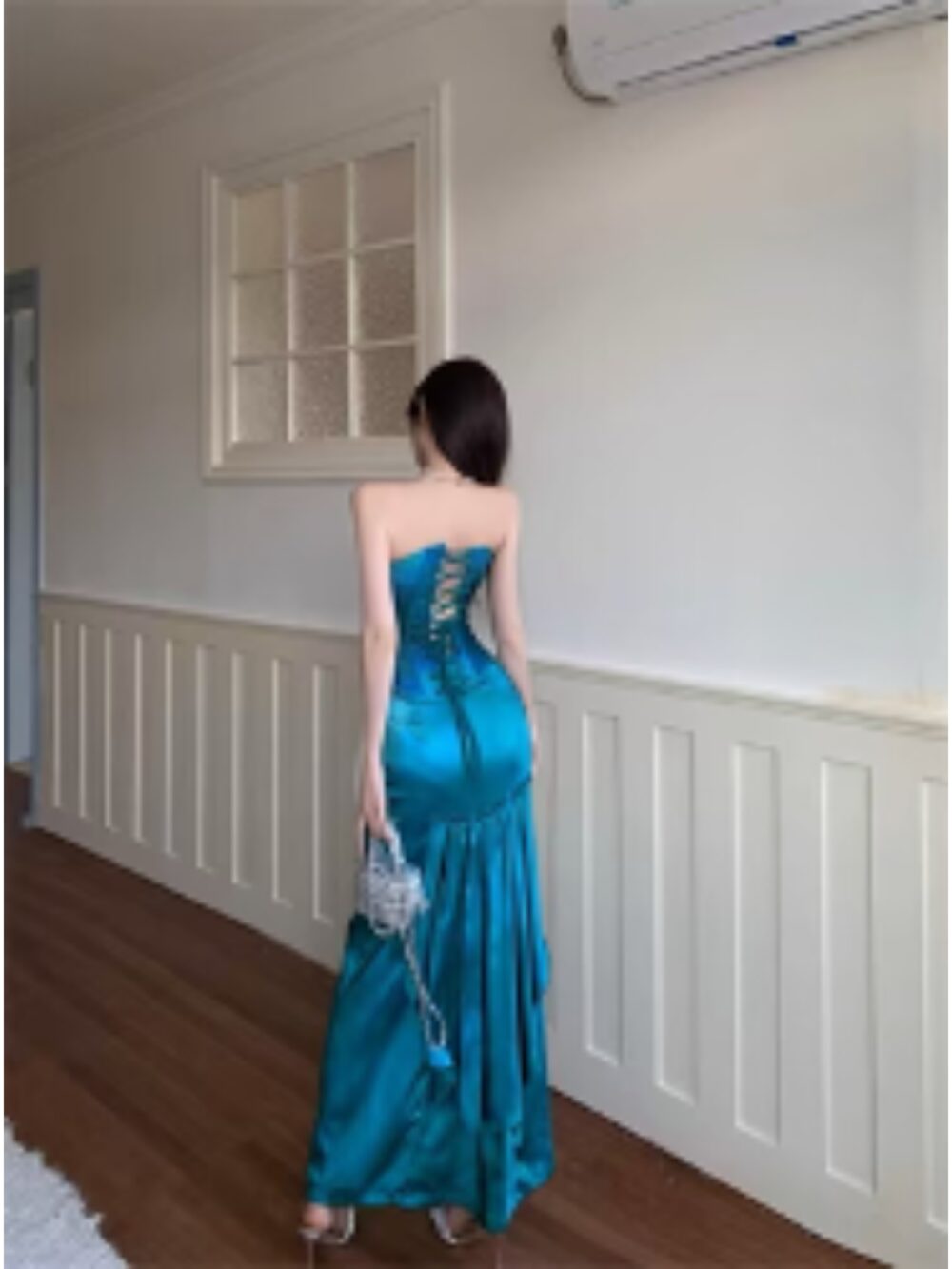 OCEAN SIREN SATIN CORSET GOWN - Image 2