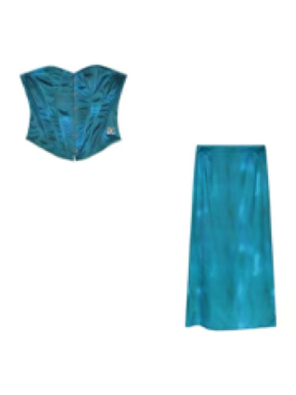 OCEAN SIREN SATIN CORSET GOWN - Image 5