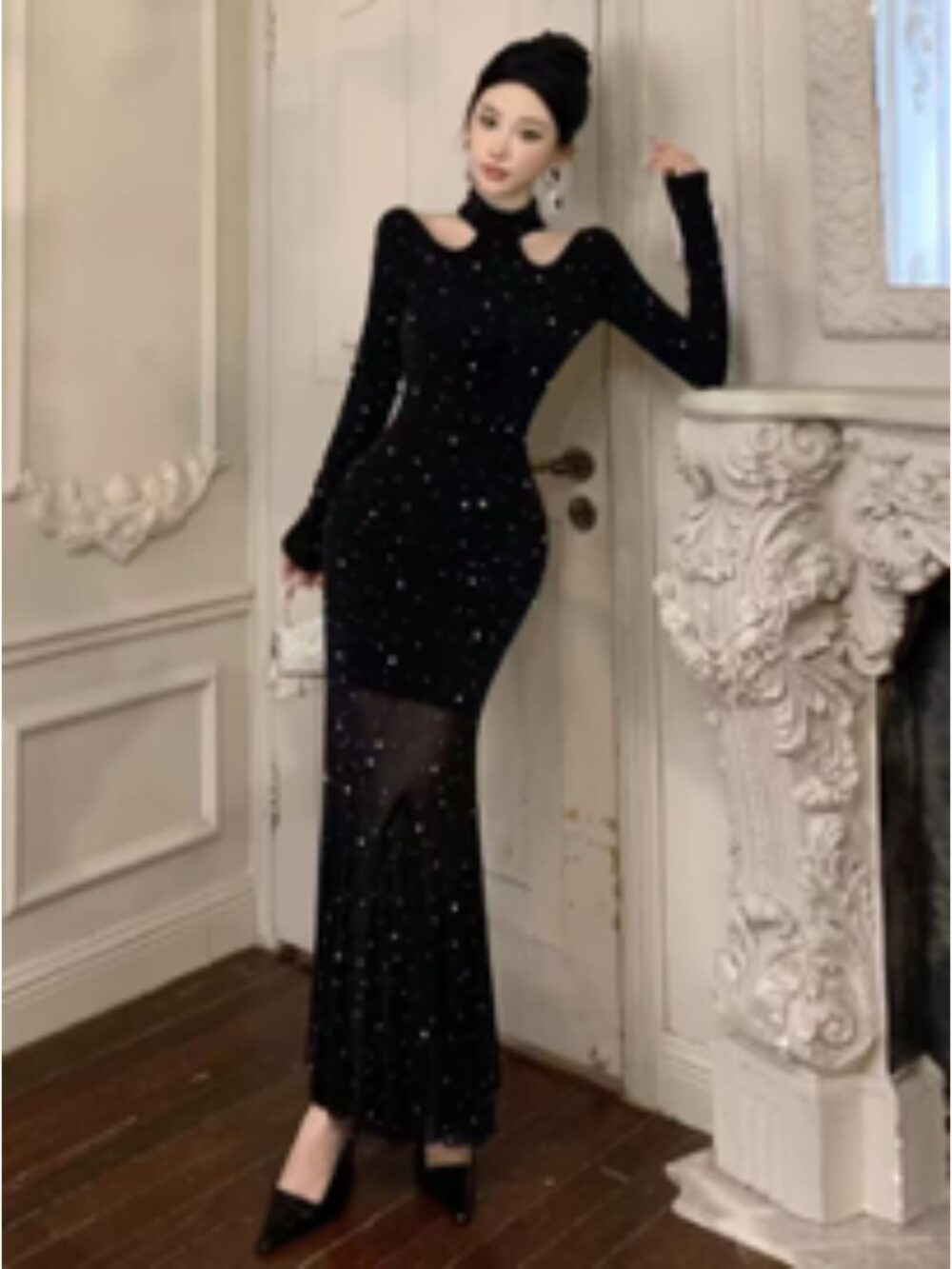 STARLIT ECLIPSE CUTOUT GOWN - Image 2