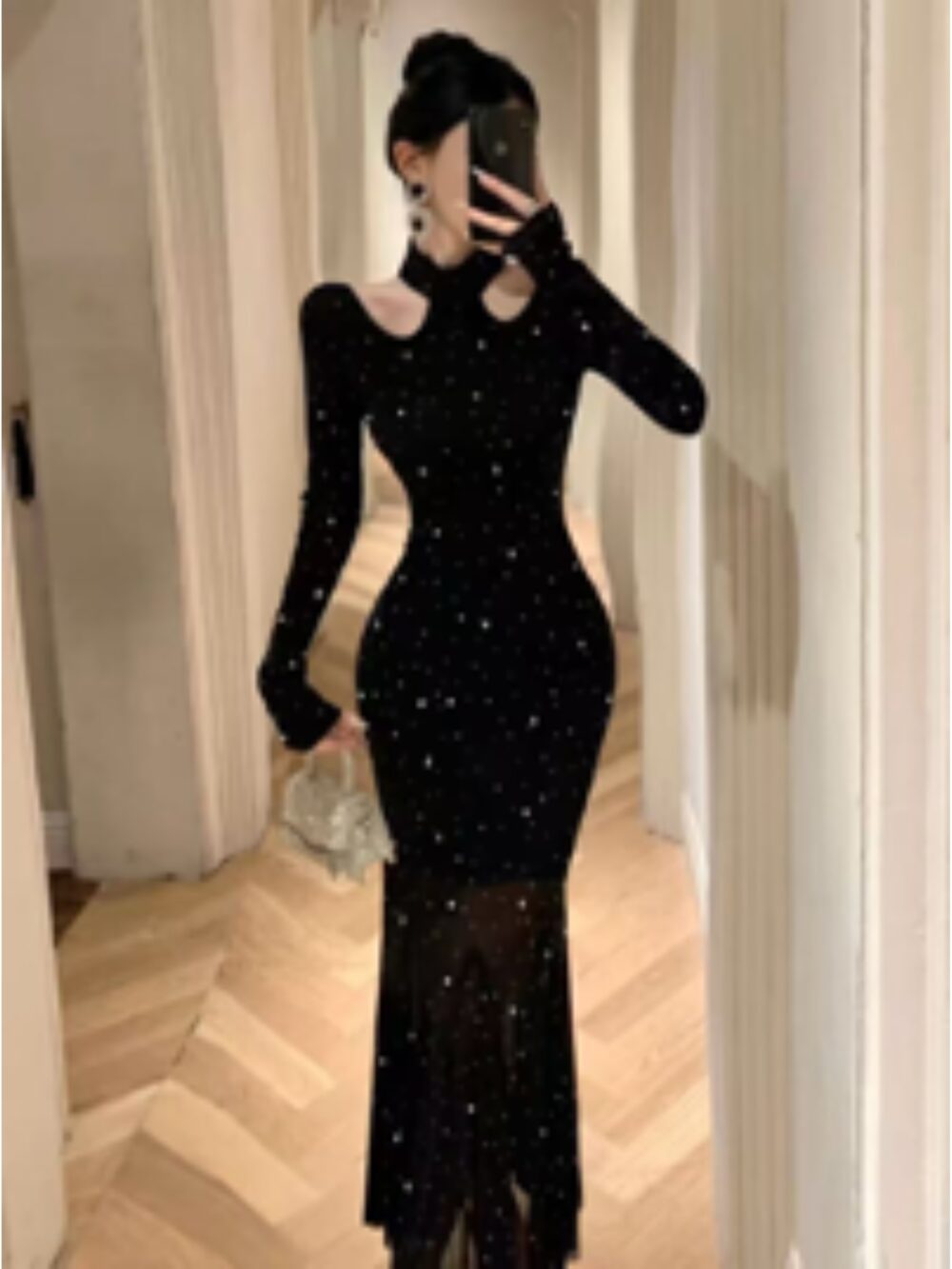 STARLIT ECLIPSE CUTOUT GOWN - Image 3