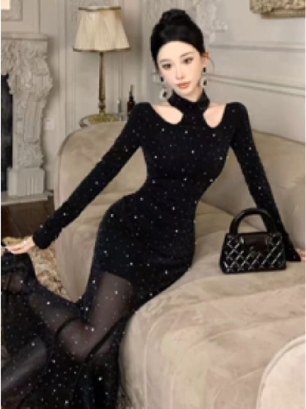 STARLIT ECLIPSE CUTOUT GOWN - Image 5