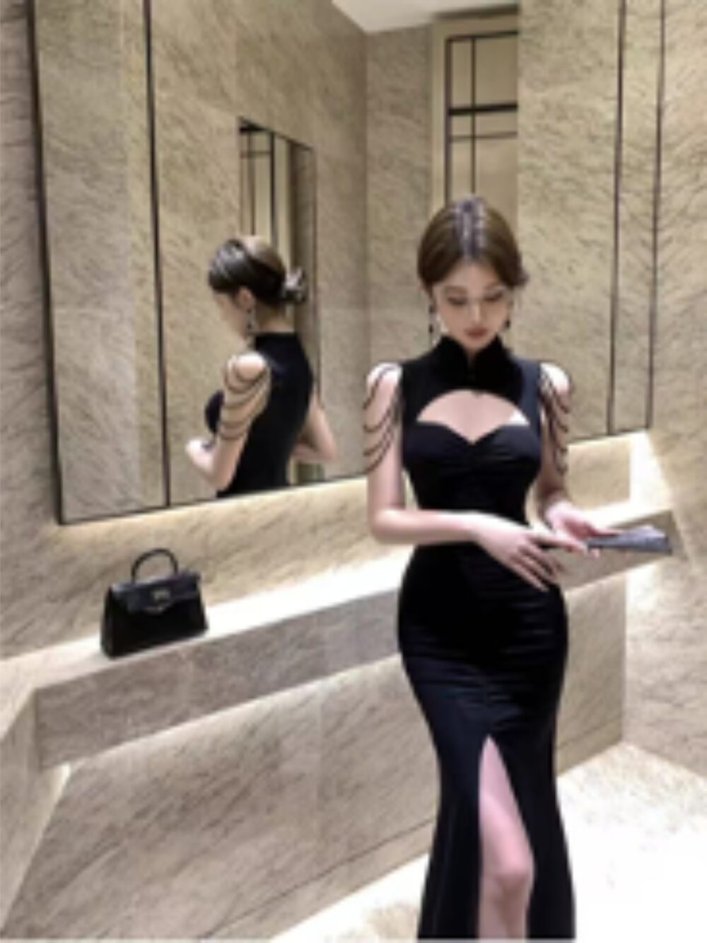 THE MIDNIGHT EMPRESS CUTOUT GOWN - Image 2