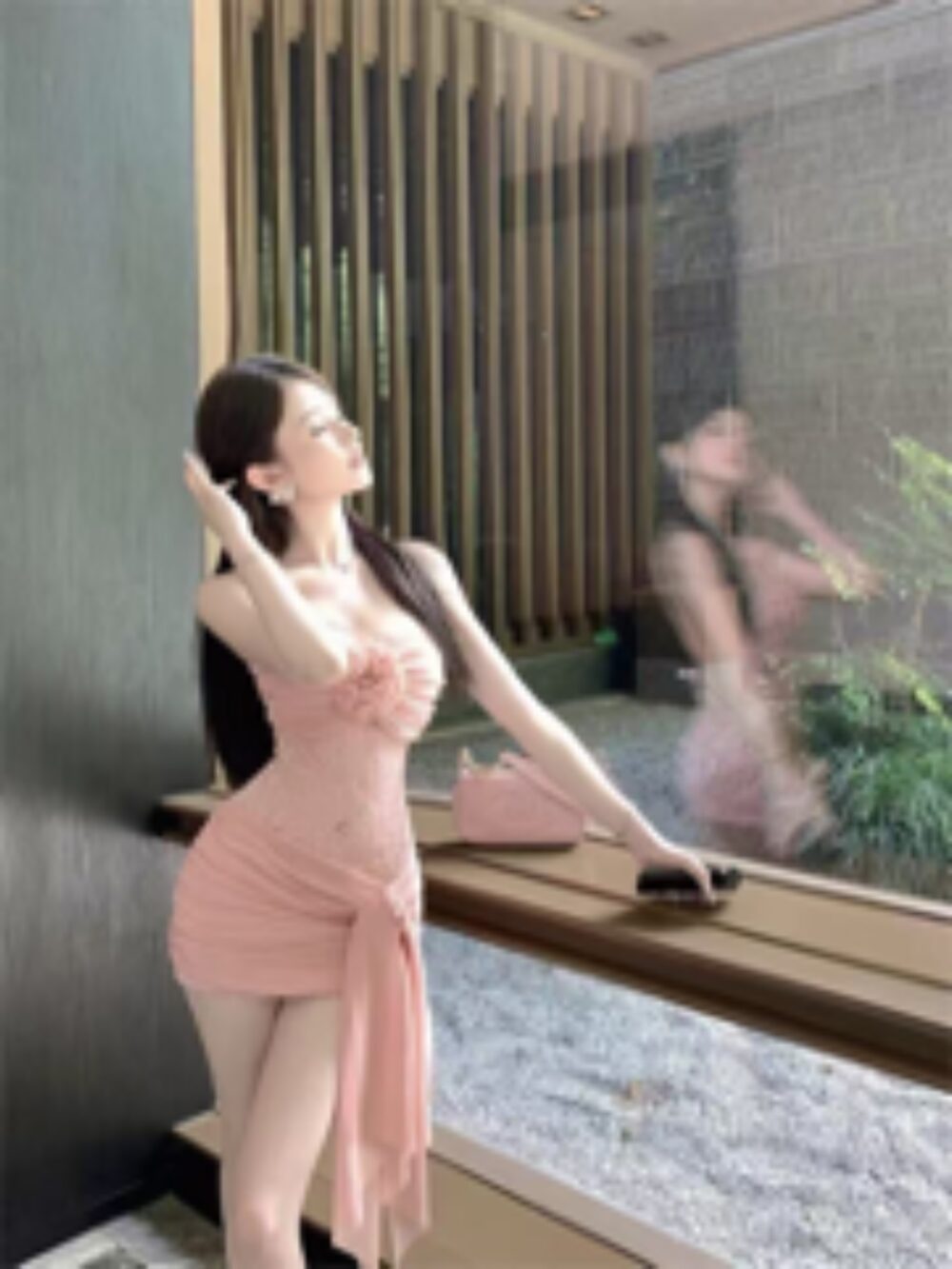 THE ROSE BLOOM LACE MINI DRESS - Image 2