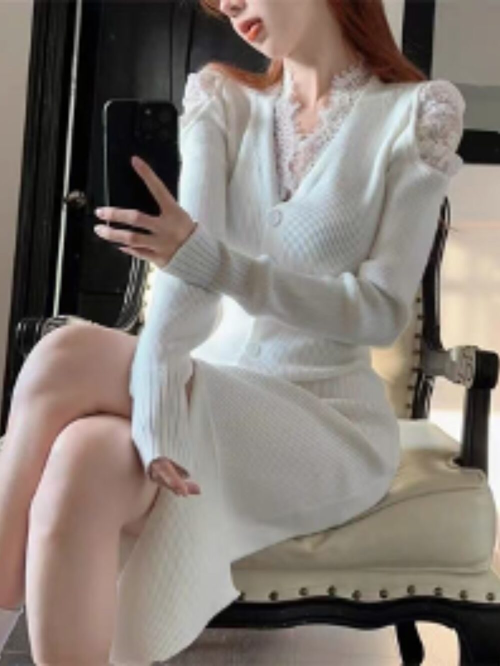 WINTER WHISPER KNIT DRESS - Image 4